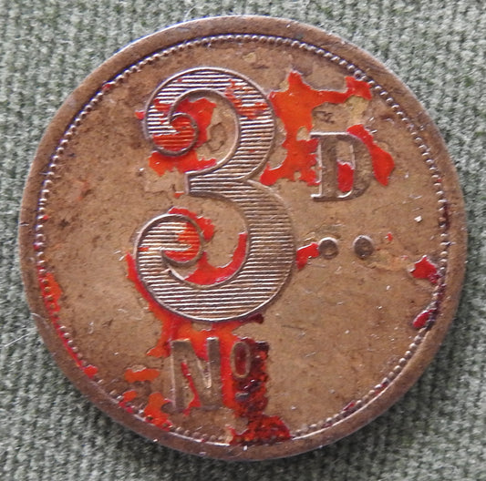 R.H. Hovenden and Sons London Trademark 3 Pence Wages Token