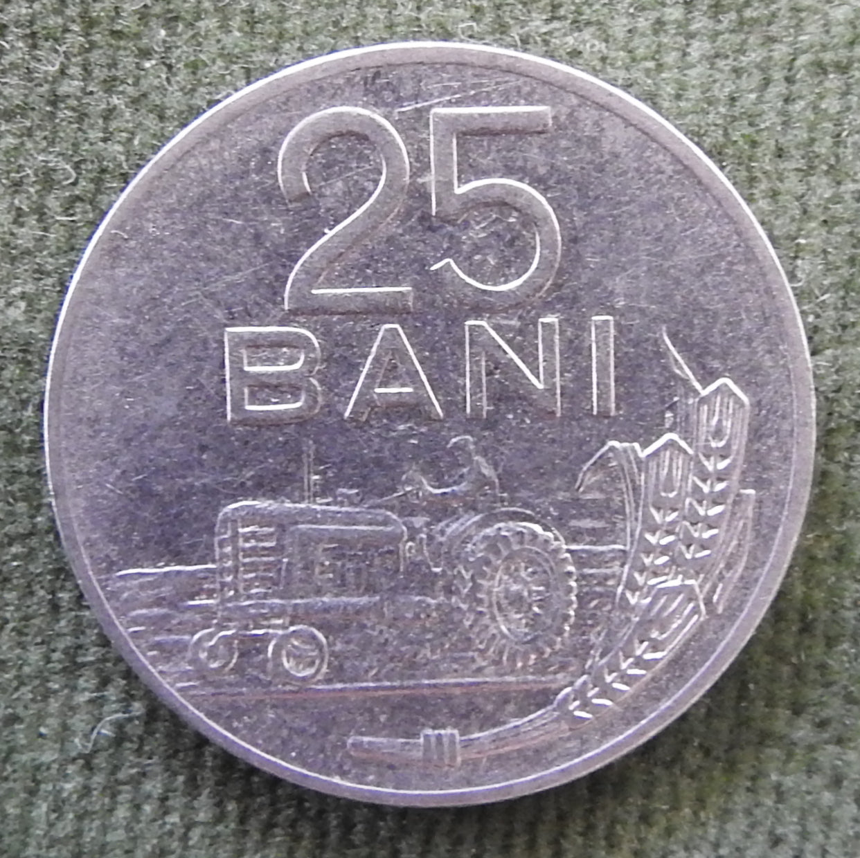 Romania 1966 25 Bani Coin National Coat of Arms