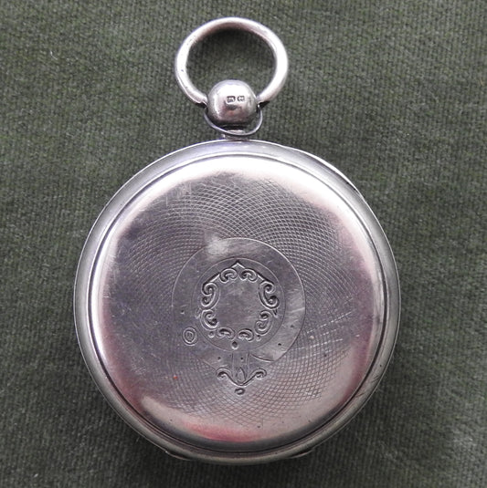 Rotherhams 925 Open Face Key Wind & Set Silver Pocket Watch c1916