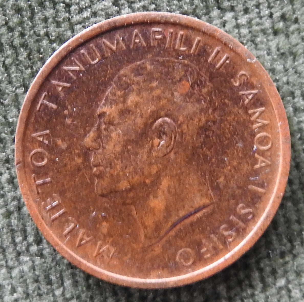Samoa 1967 1 Sene Malietoa Tanumafili II Coin