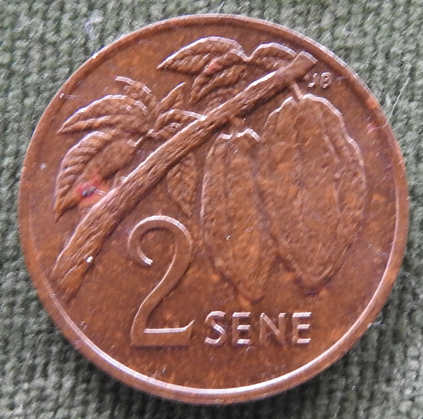Samoa 1974 2 Sene Coin - Circulated