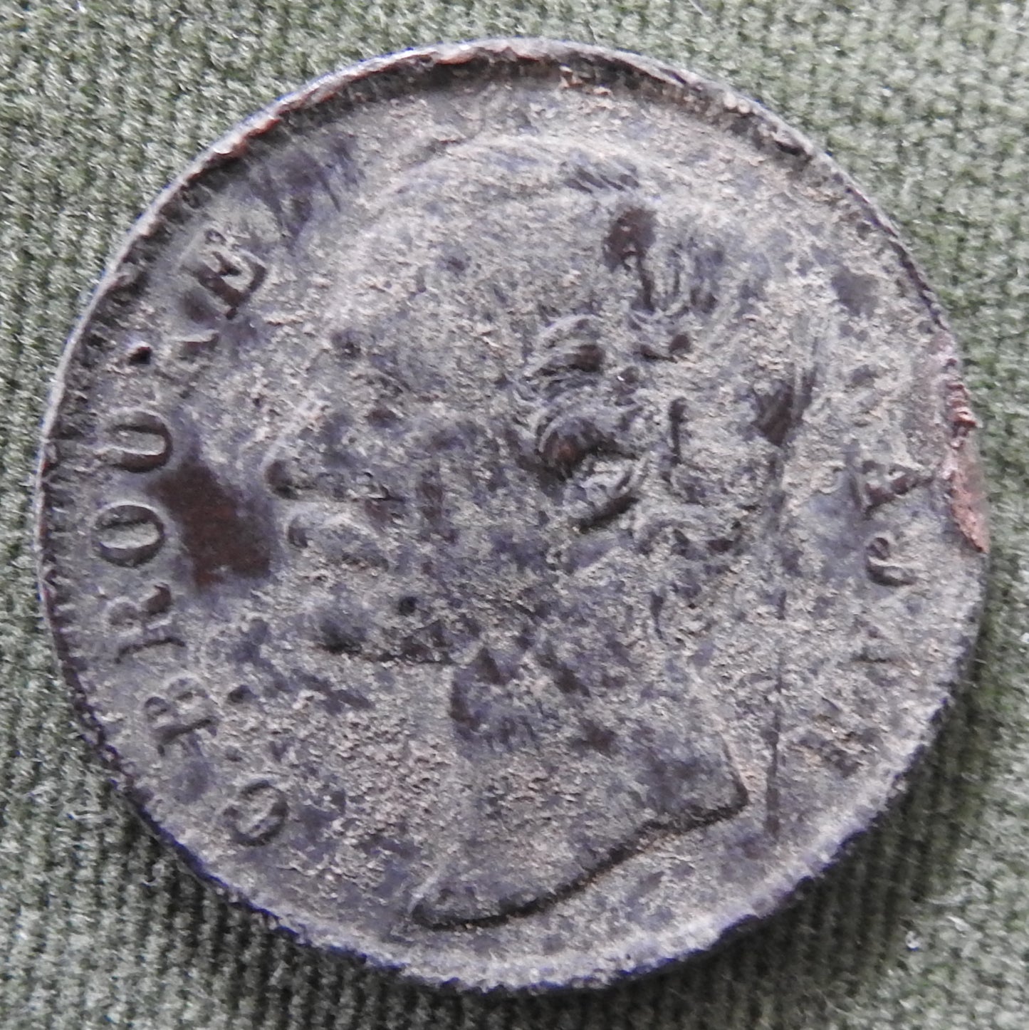 Sarawak 1887 One Cent C B Brooke Rajah Coin