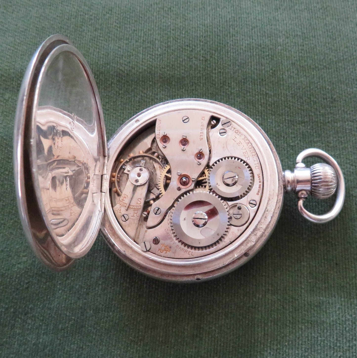 A Saunders Sydney Full Hunter Silver Pocket Watch c.1915-16 - Working