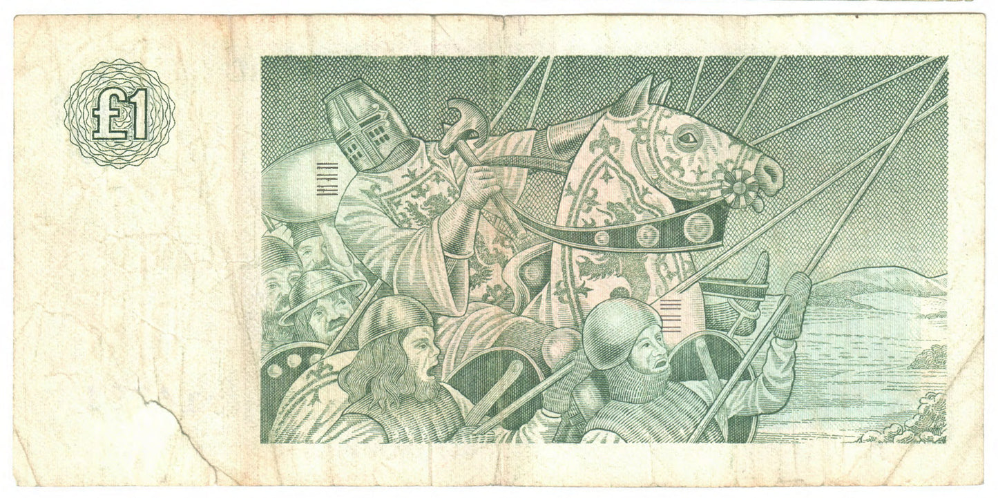 Scottish 1983 Clydesdale Bank PLC 1 Pound Note s/n D/CJ 146914 - Circulated