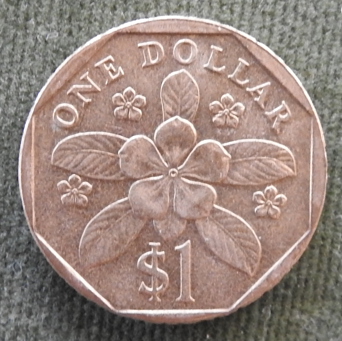 Singapore 1990 1 Dollar Coin