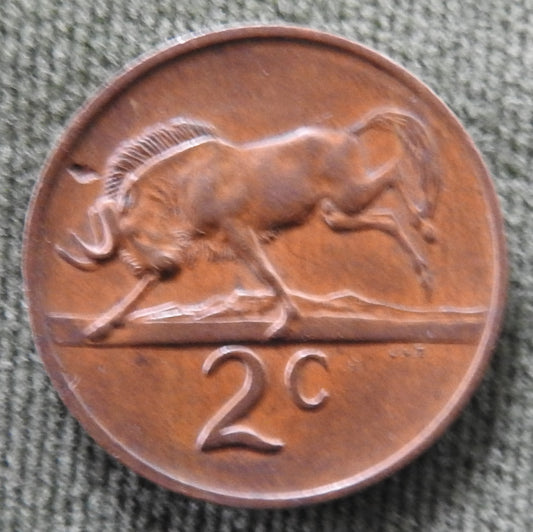 South Africa 1969 2 Cent Coin