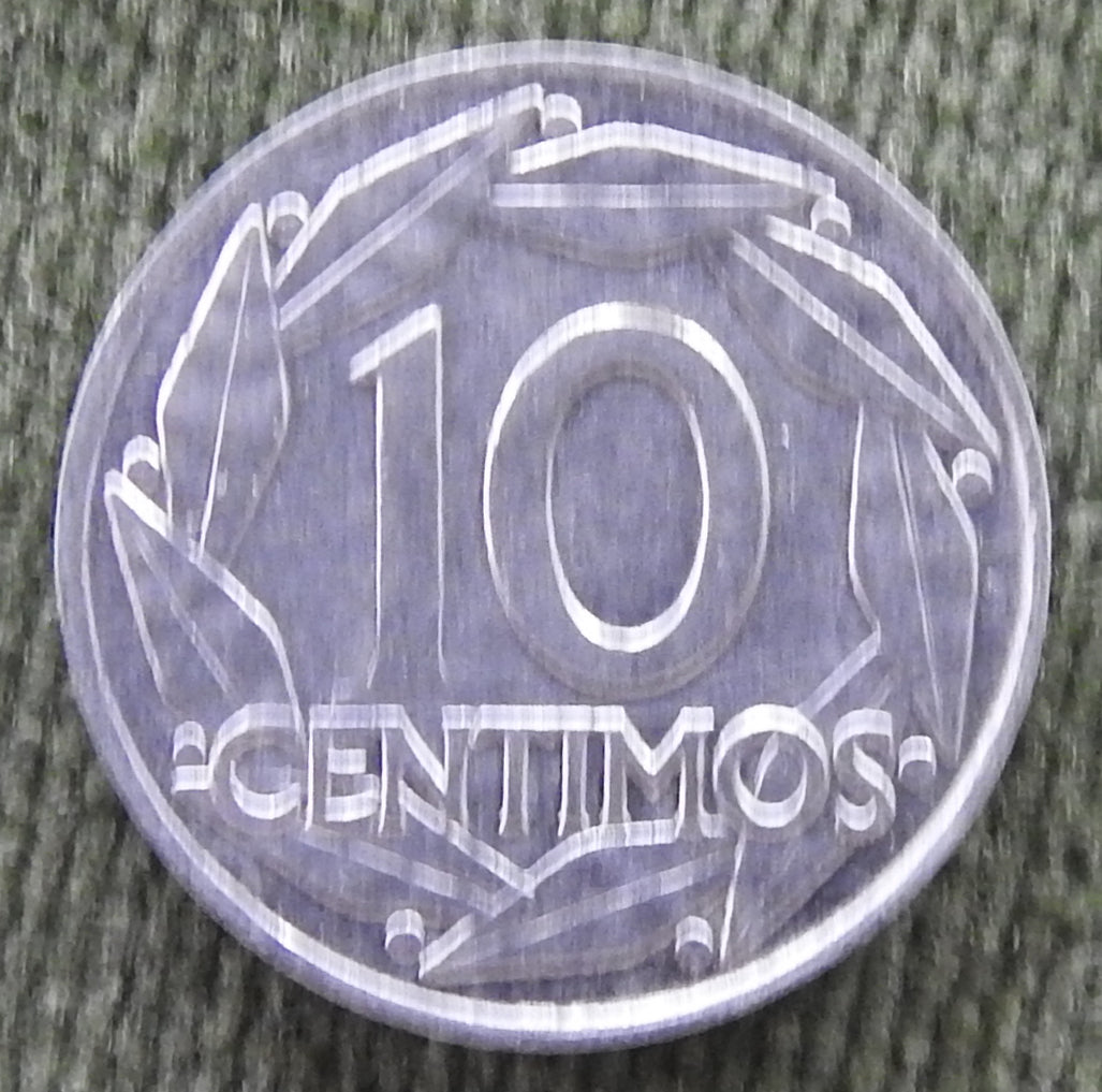 Spanish 1959 10 Centimos Coin Francisco Franco