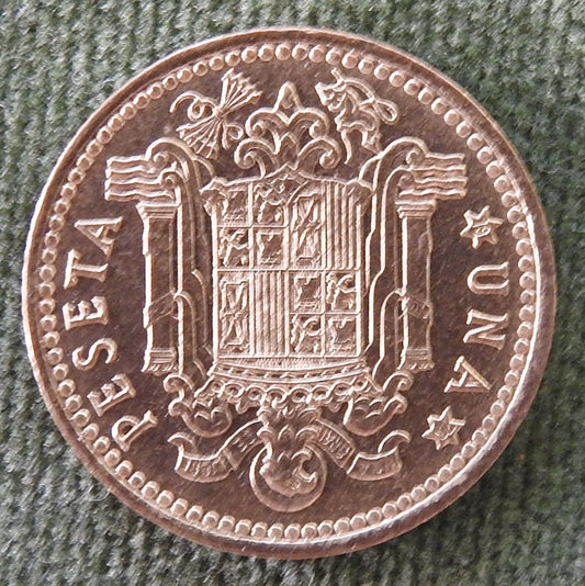 Spanish 1966 1 Peseta Coin