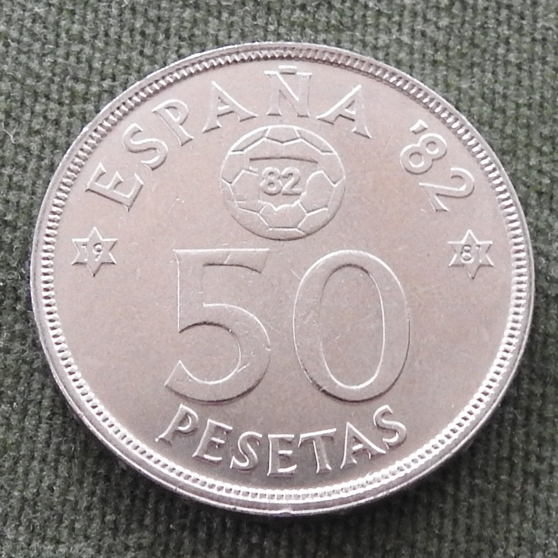 Spanish 1980 50 Pesetas Coin King Juan Carlos I