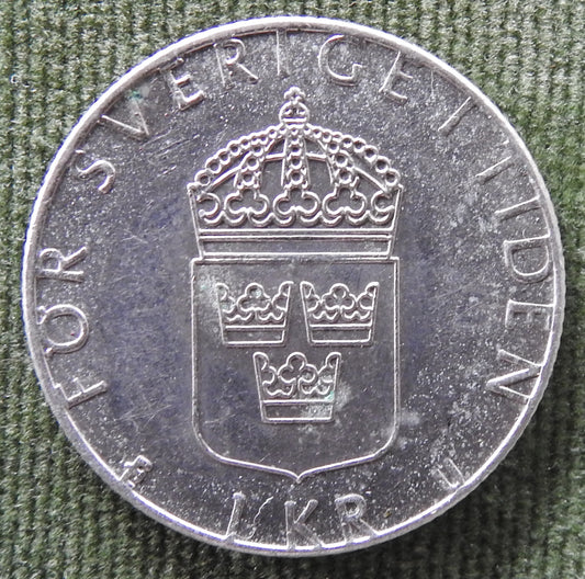 Sweden 1977 1 Kroner Coin