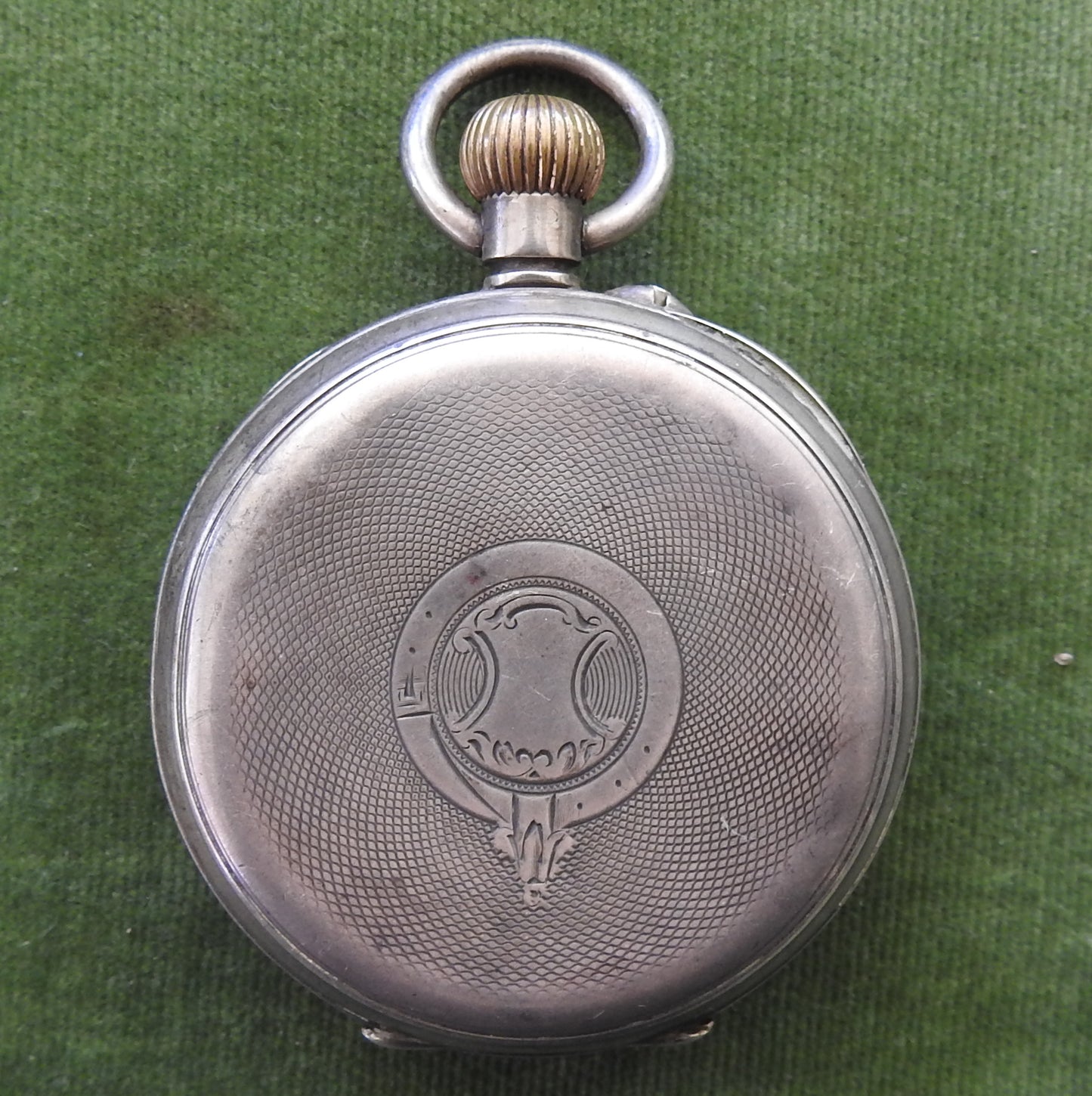 Swiss 935 Open Faced Silver Pocket Watch