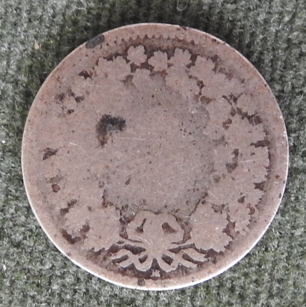 Helvetica Switzerland Swiss 1850 5 Rappen Silver Coin Coat Of Arms