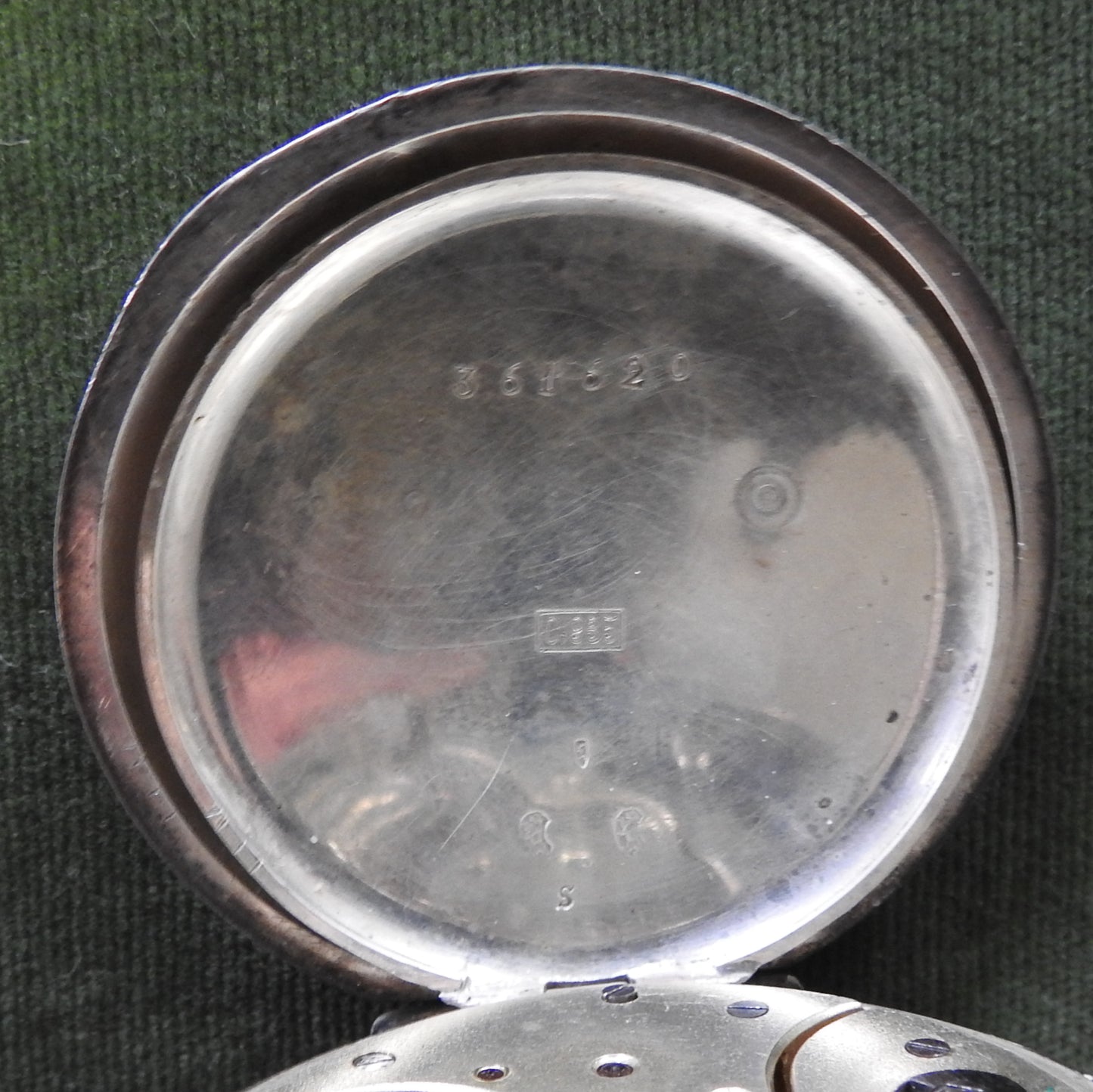 Turbina Swiss 935 Open Faced Silver Pocket Watch With A Schaffhouse S Mark On The Case