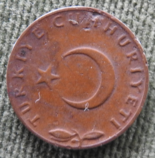 Turkey 1965 5 Kurus Coin - Circulated