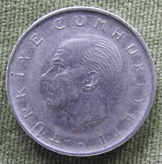 Turkey 1969 1 Lira Mustafa Kemal Ataturk Coin - Circulated