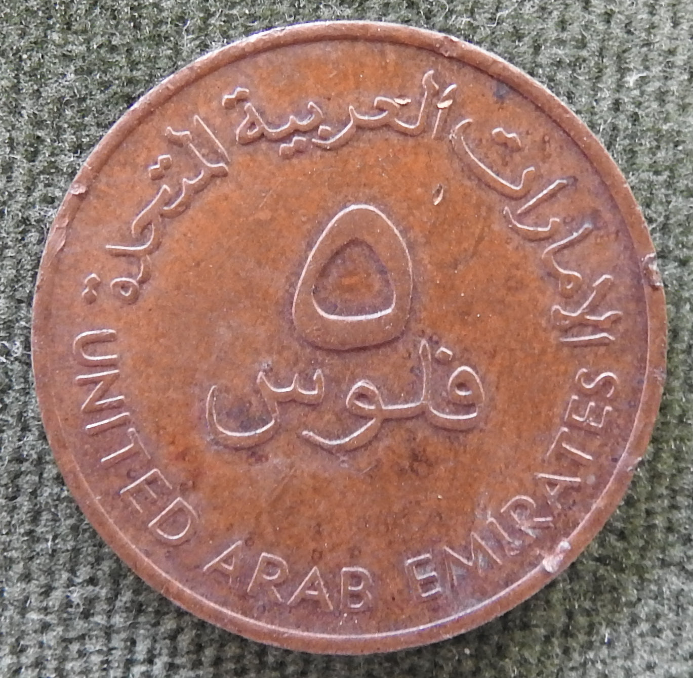 United Arab Emirates 1982 5 Five Fils Coin - Circulated