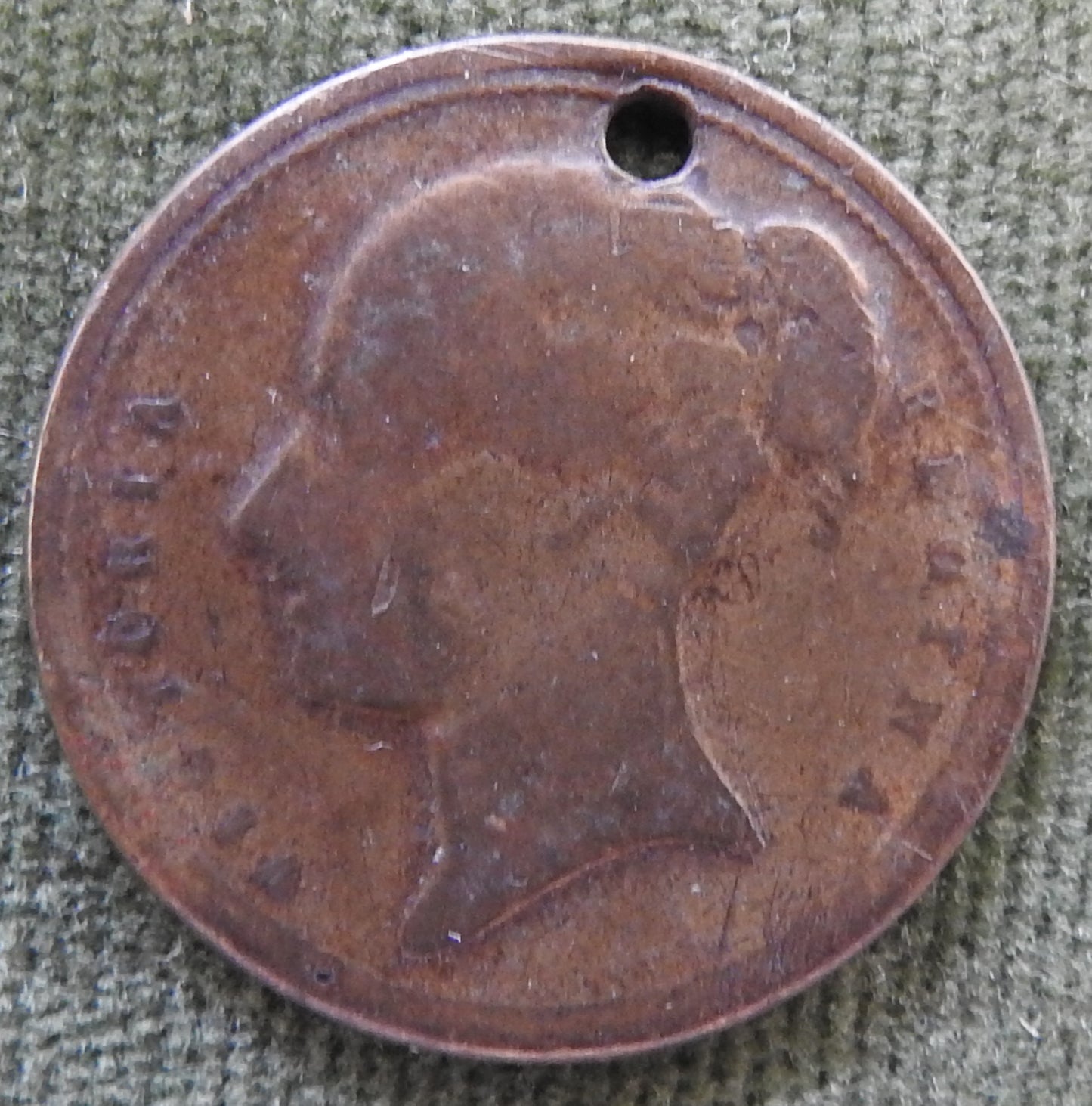 GB British UK English 1837 To Hanover Queen Victoria Spade Guinea Jeton Token - Drilled