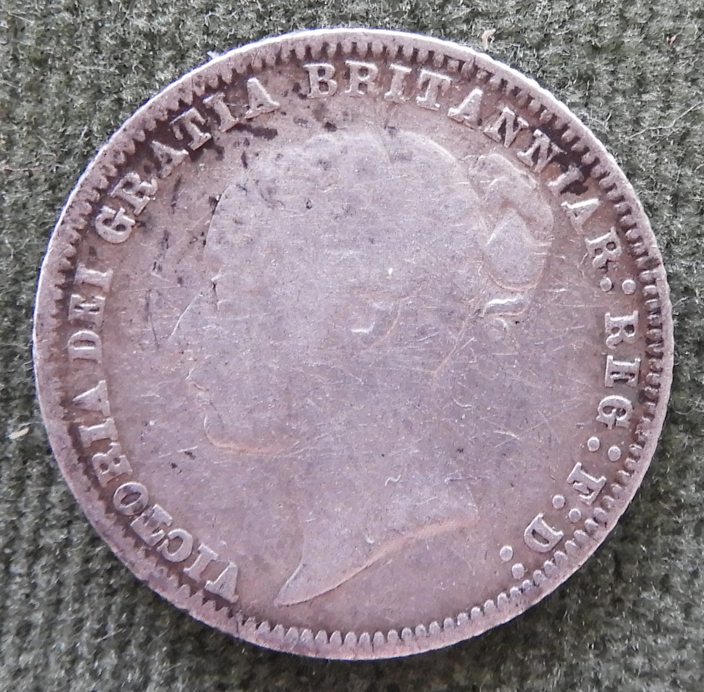 GB British UK English 1879 Sixpence Queen Victoria Silver Coin