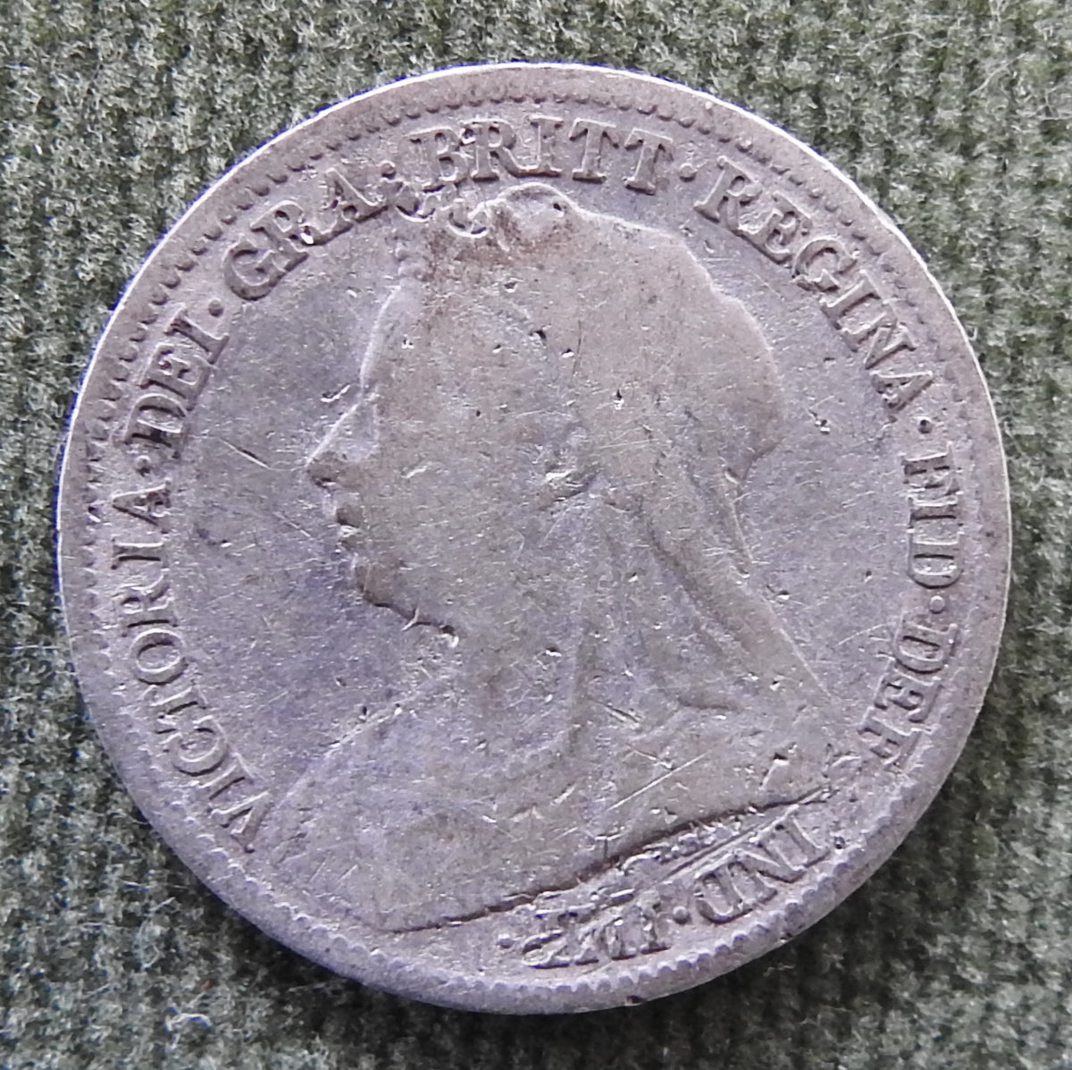 GB British UK English 1899 Sixpence Queen Victoria Silver Coin