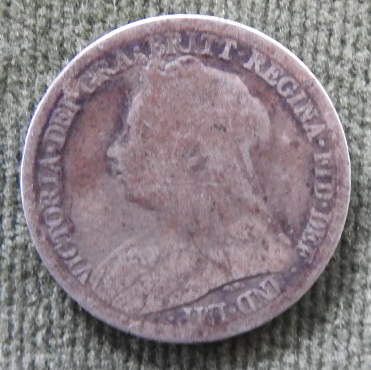 GB British UK English 1900 Sixpence Queen Victoria Silver Coin
