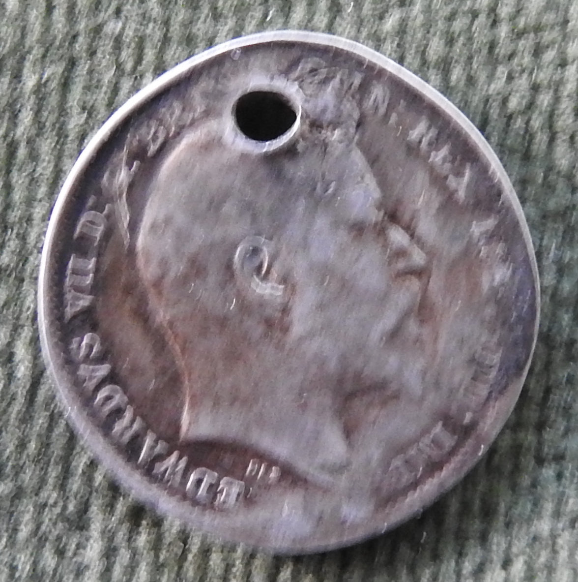 GB British UK English 1902 Three Pence King Edward VII Coin