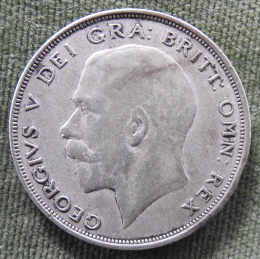 GB British UK English 1920 Half Crown King George V Coin