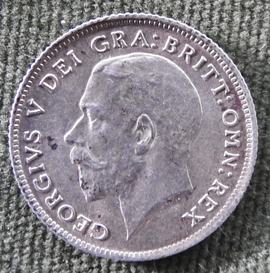 GB British UK English 1924 Sixpence King George V Coin