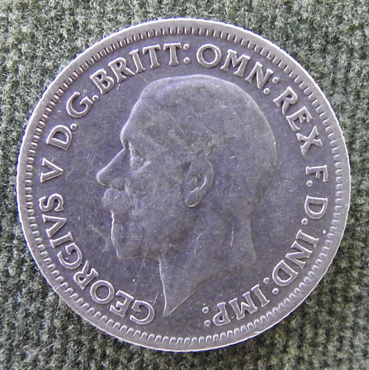 GB British UK English 1930 Sixpence King George V Coin