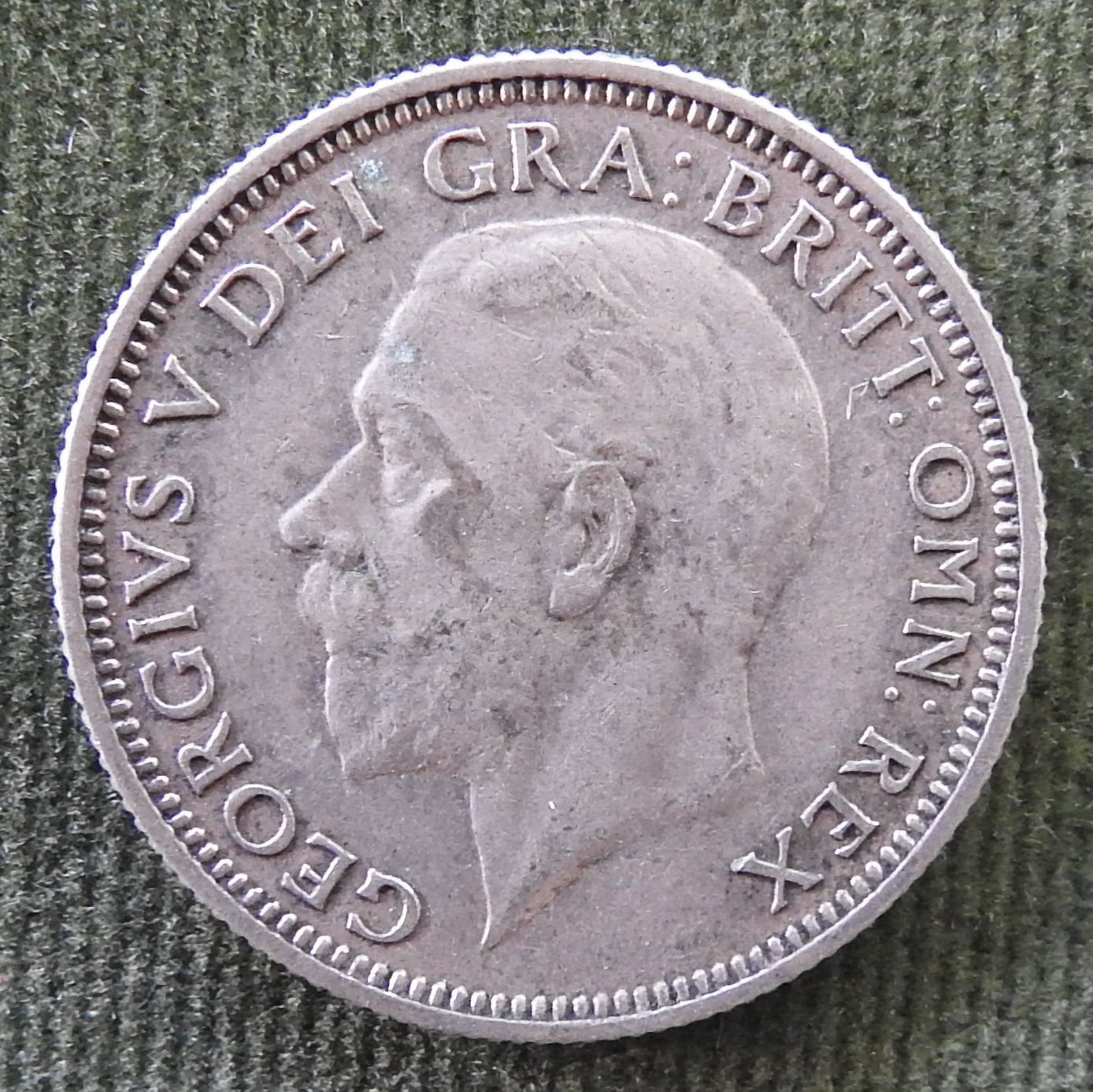 GB British UK English 1930 Shilling KGV Silver Coin