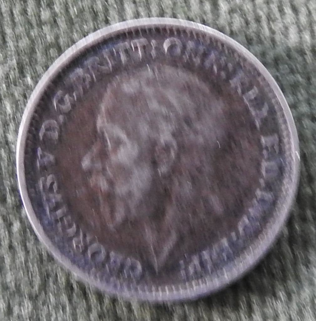 GB British UK English 1933 Three Pence King George V Coin