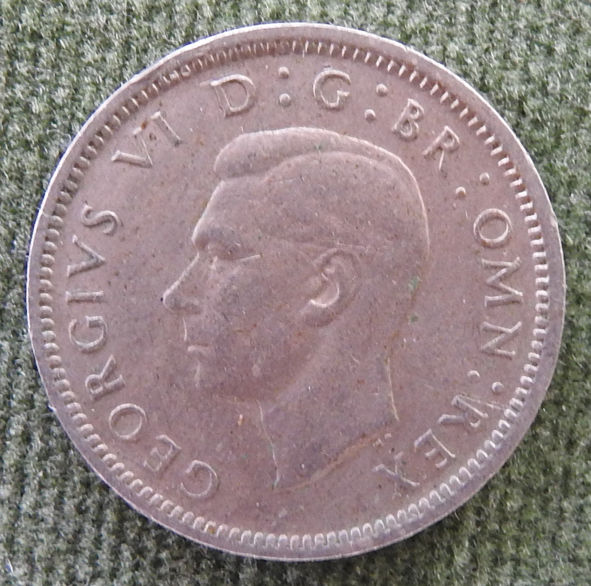 GB British UK English 1948 Sixpence King George VI Coin