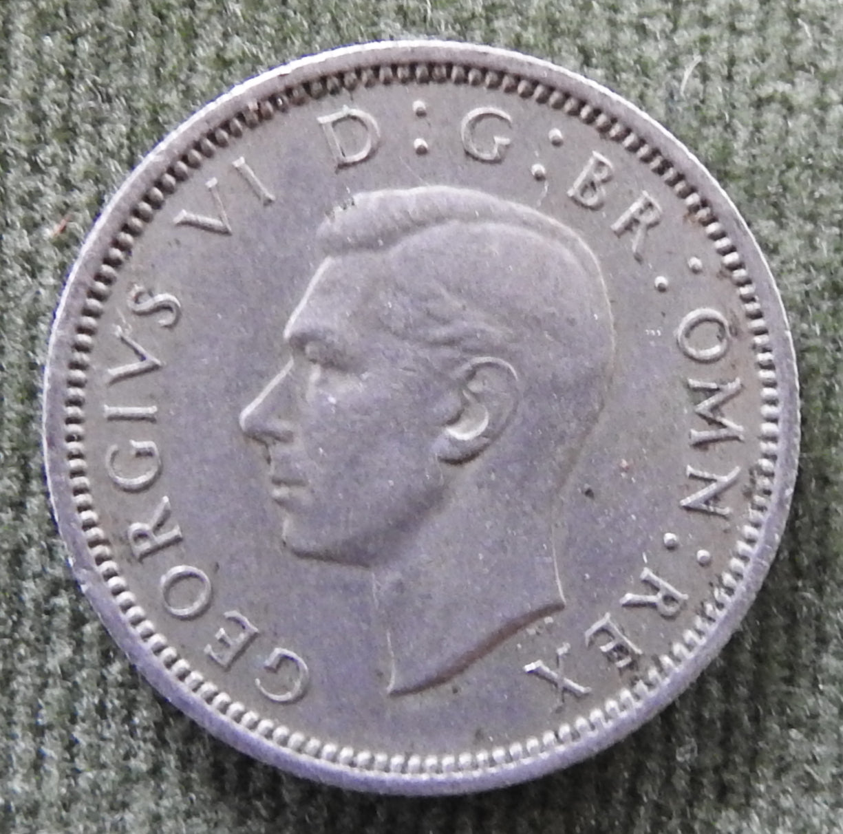 GB British UK English 1951 Sixpence King George VI Coin
