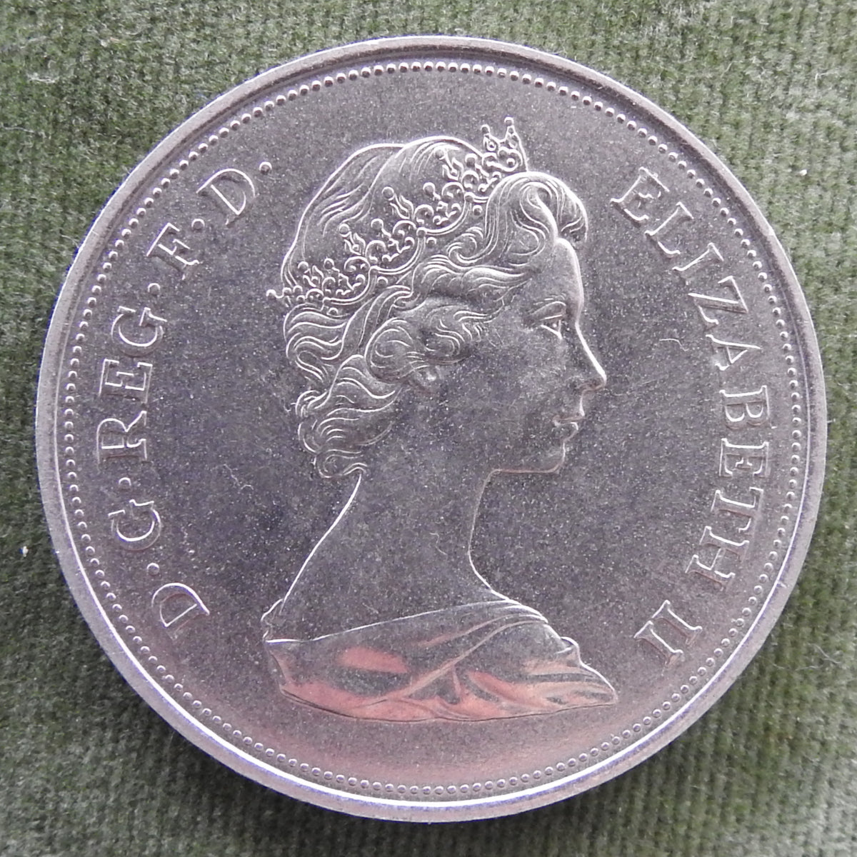 GB British UK English 1972 Elizabeth & Philip Commemorative Crown Coin