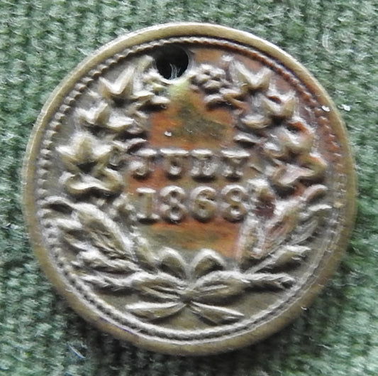 USA July 1868 Patriotic Civil War Token