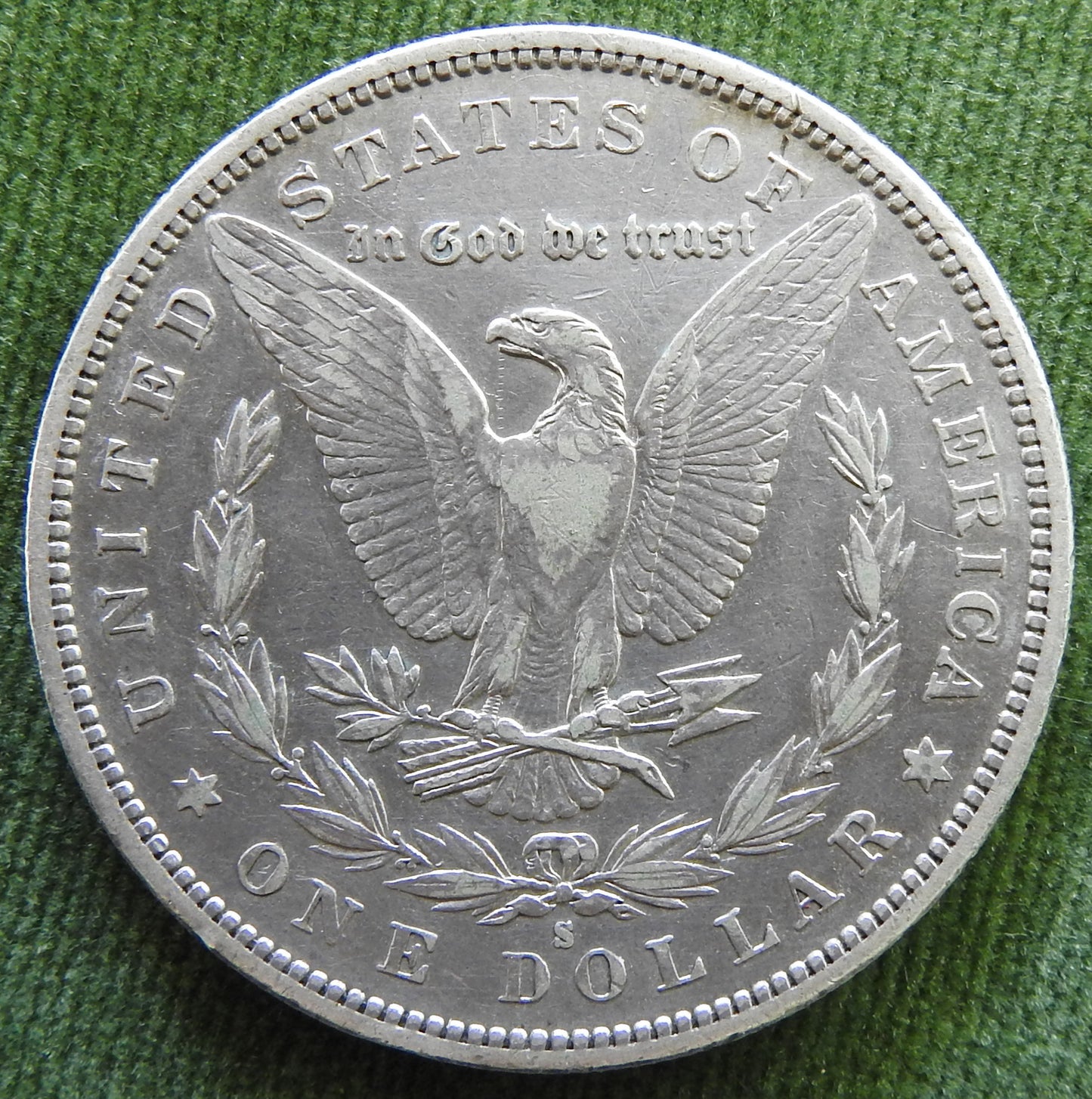 USA American 1882 S Silver Morgan Dollar Coin - Grades as Very Fine