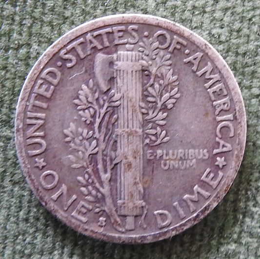 USA American 1935 S Winged Mercury Dime Silver Coin