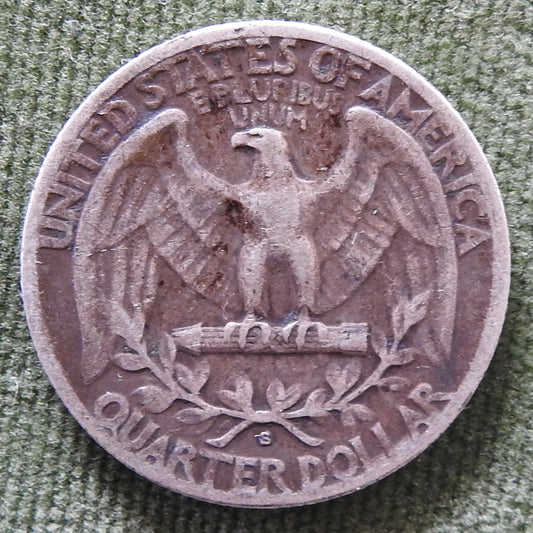 USA American 1938 S Quarter Washington Coin