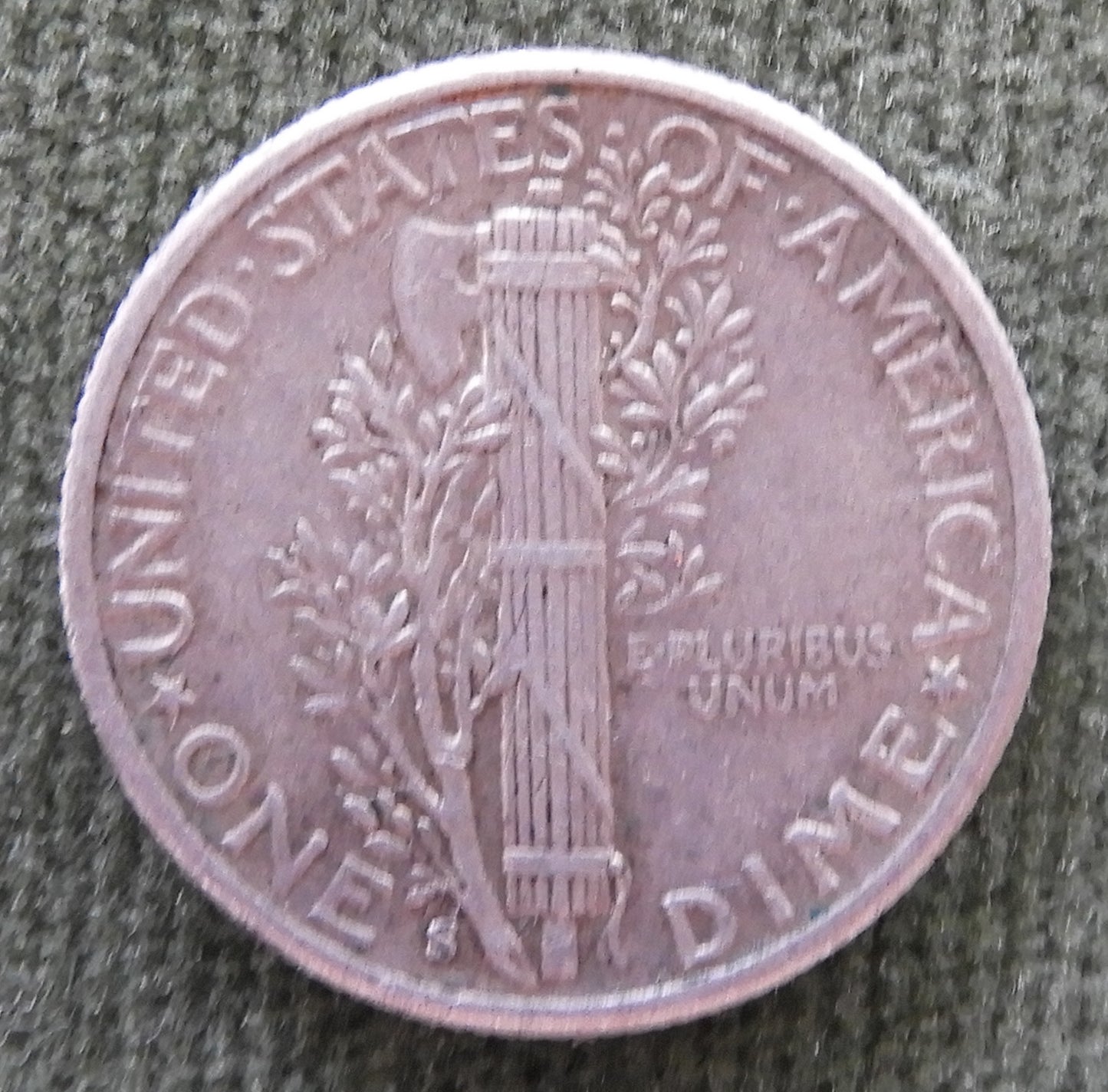 USA American 1943 S Silver Winged Mercury Dime Coin - Circulated