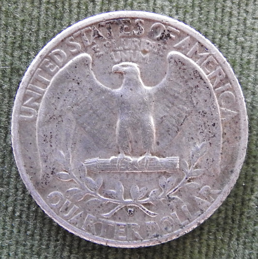 USA American 1943 S Quarter Washington Coin