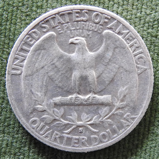 USA American 1943 S Quarter Washington Coin