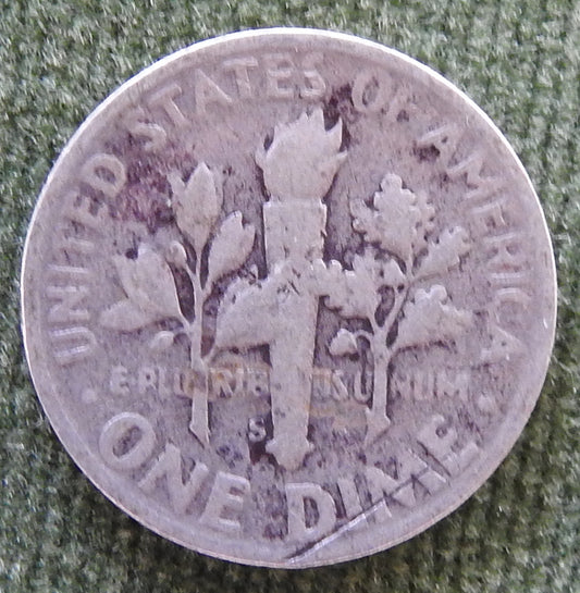 USA American 1946 S Roosevelt Dime Coin