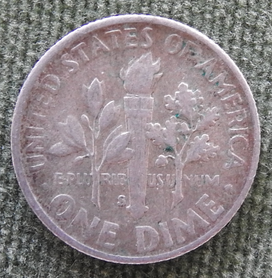 USA American 1947 S Roosevelt Dime Coin