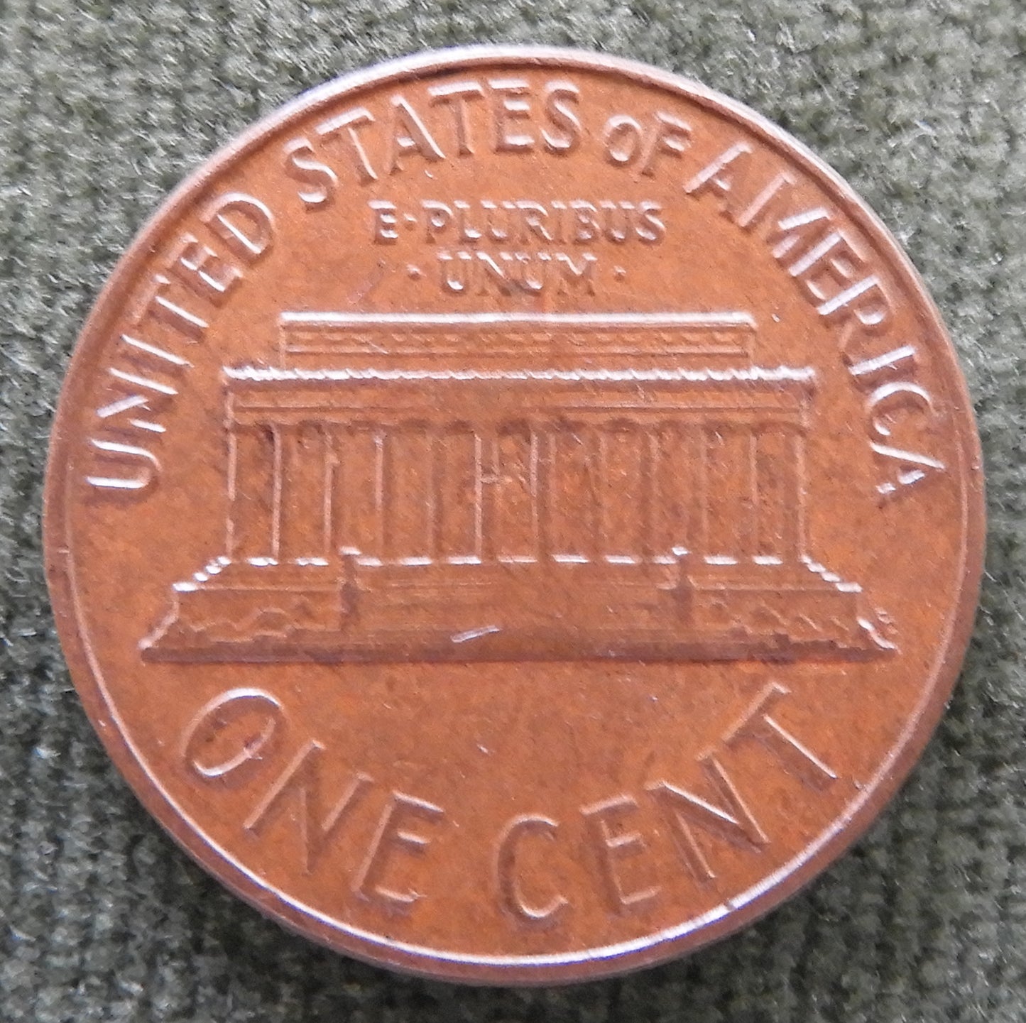 USA American 1962 D 1 Cent Lincoln Memorial Coin - Circulated