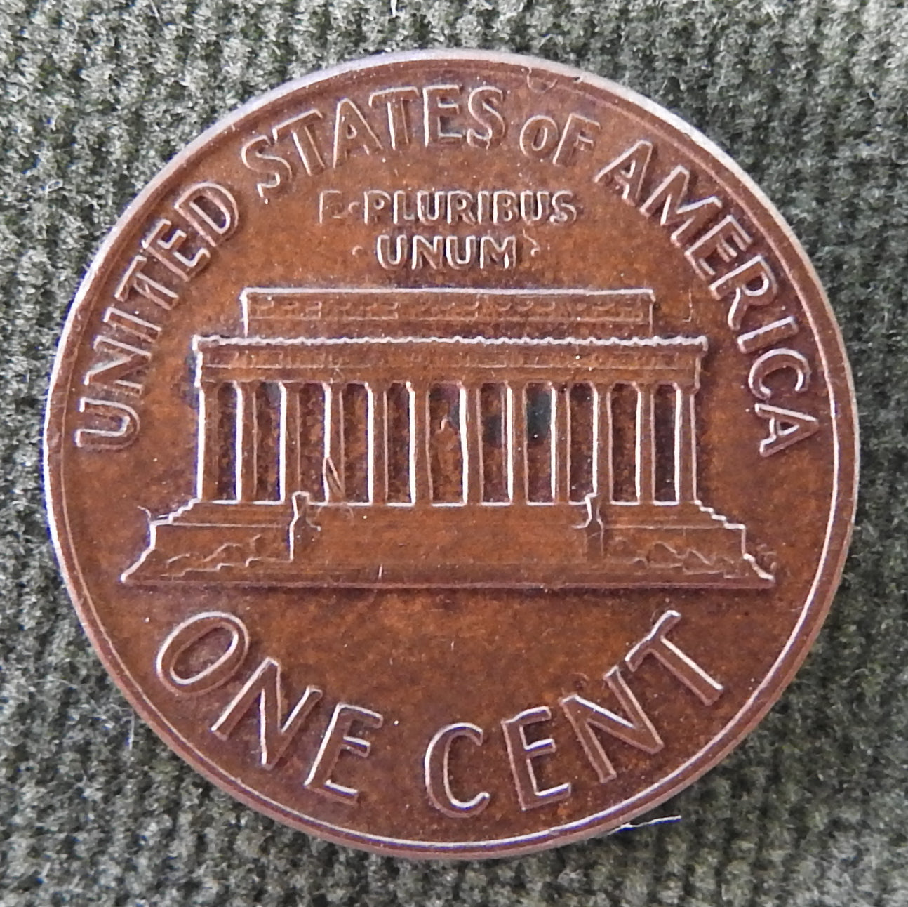 USA American 1971 S 1 Cent Lincoln Memorial Coin - Circulated