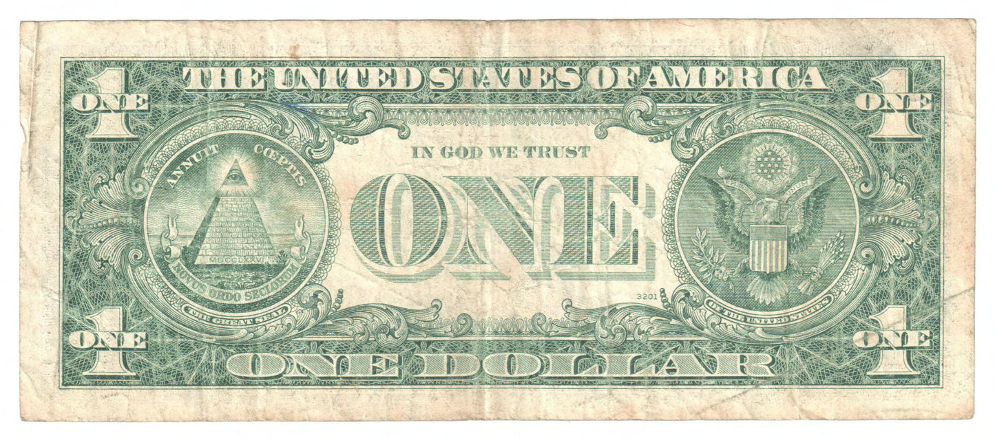 USA 1981 $1 One Dollar Banknote Philadelphia s/n C 88675888 A