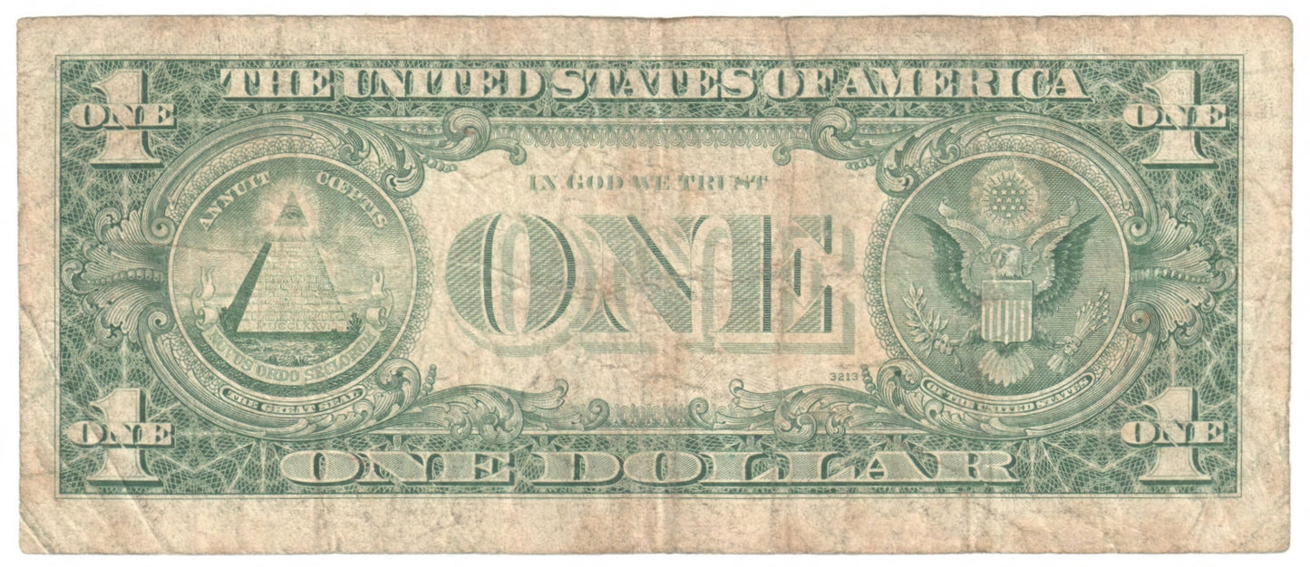 USA 1981 $1 One Dollar Banknote Boston s/n A 02259269 A