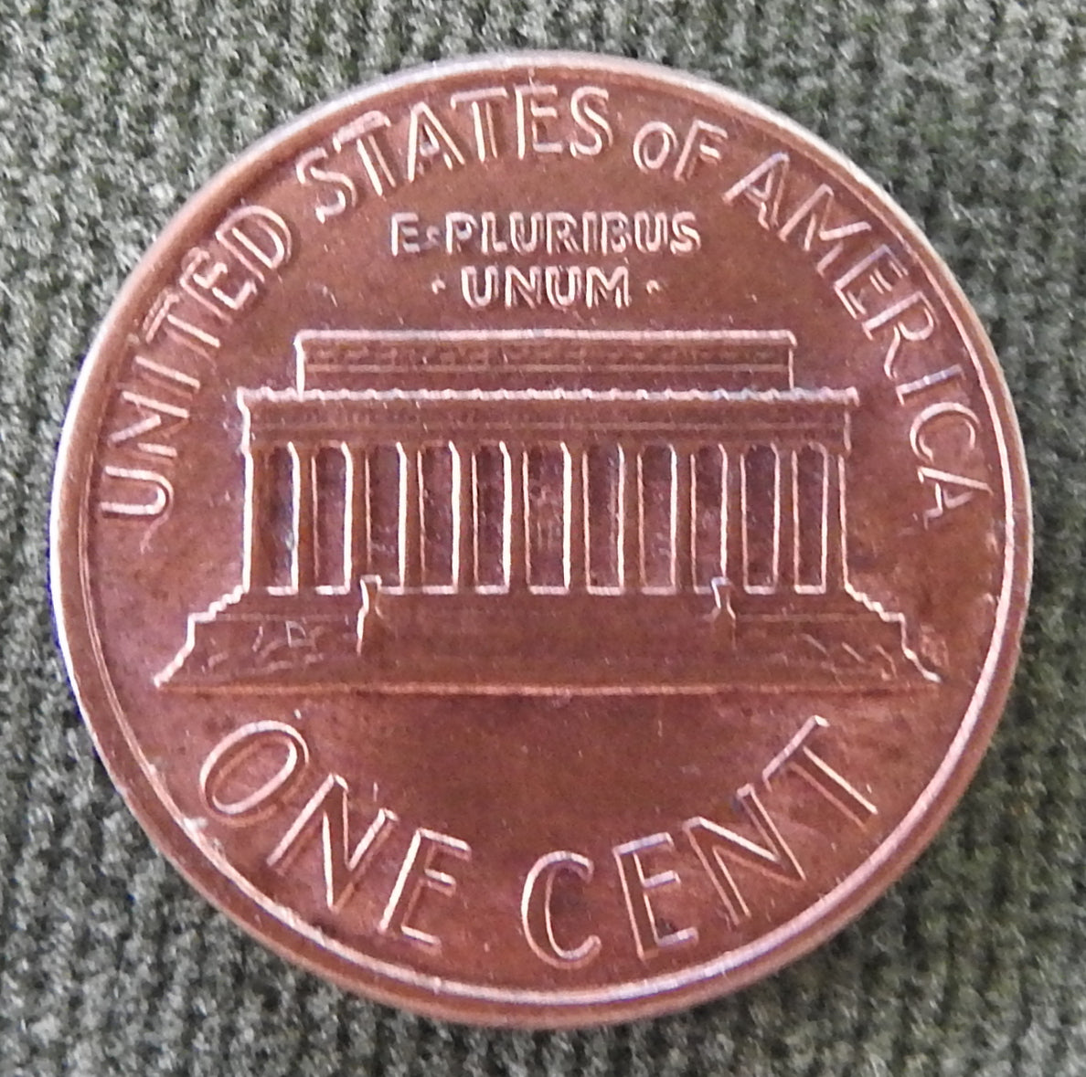 USA American 1987 1 Cent Lincoln Monument Coin - Circulated