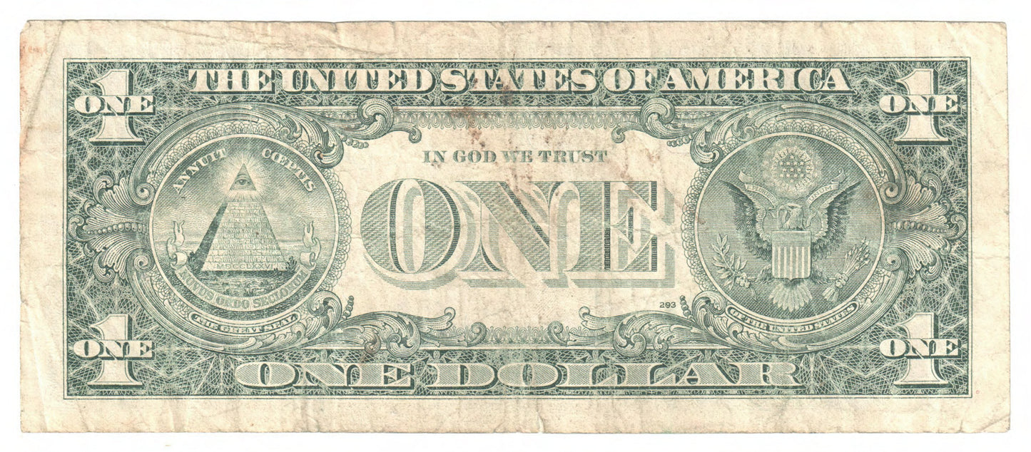 USA 1988 $1 One Dollar Banknote Chicago s/n G 58827120 A