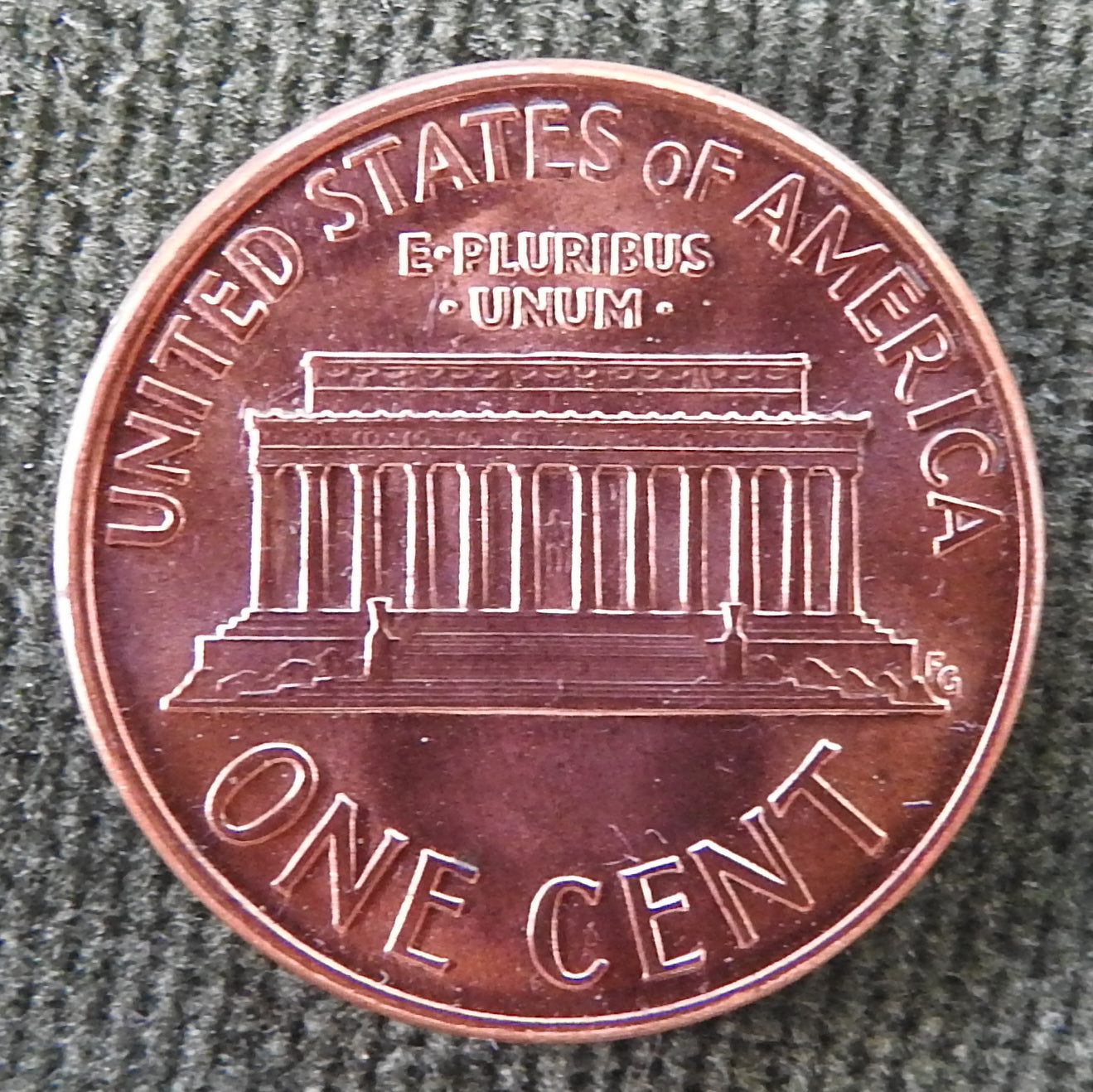 USA American 1990 1 Cent Lincoln Memorial Coin