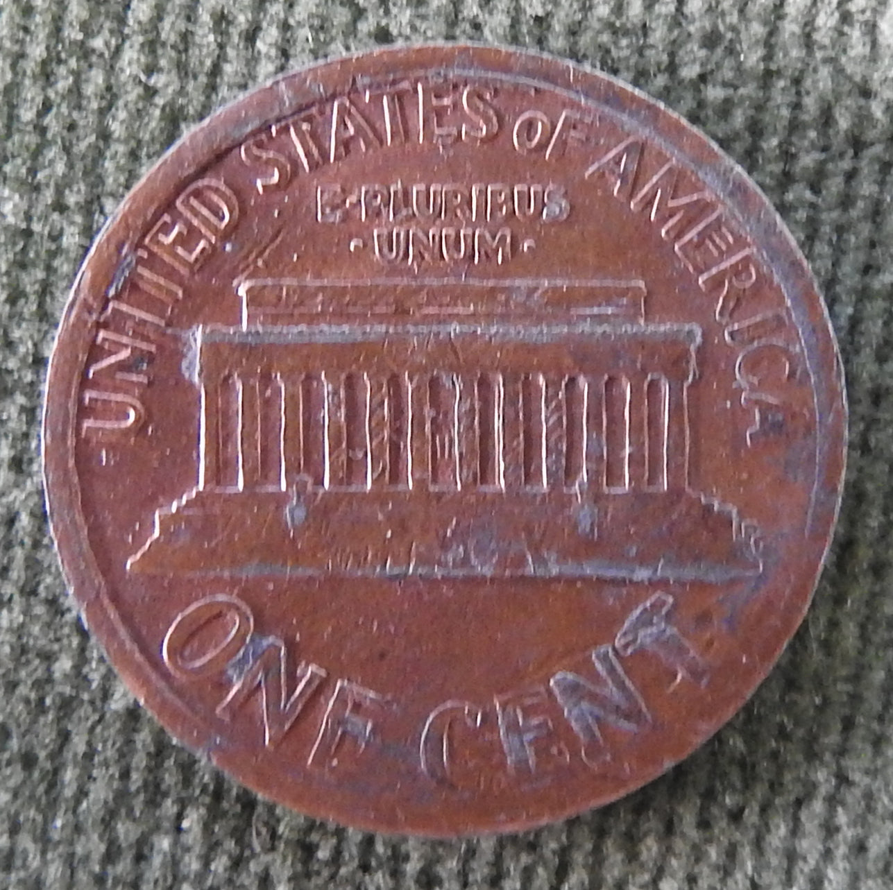 USA American 1992 1 Cent Lincoln Monument Coin - Circulated